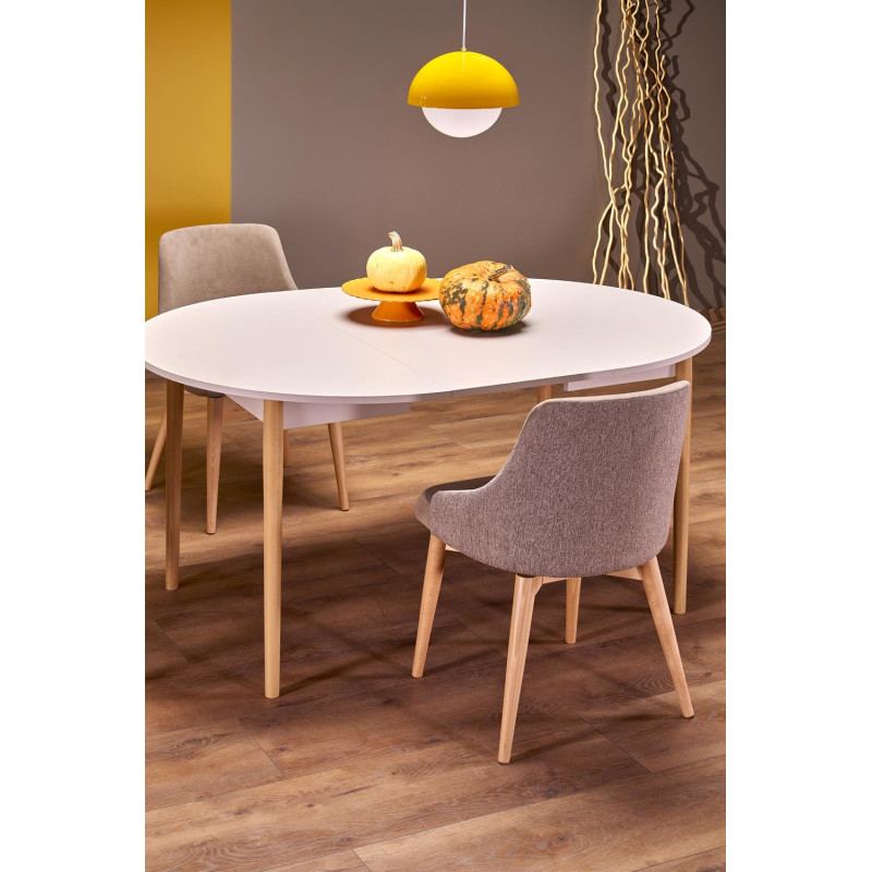 Rozkładany stół PIVOTO CASHMERE kaszmir/naturalny