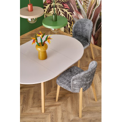 Rozkładany stół RUBENO kaszmir/naturalny