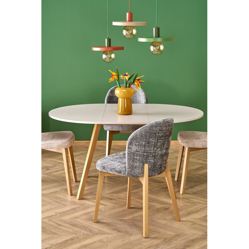 Rozkładany stół RUBENO kaszmir/naturalny