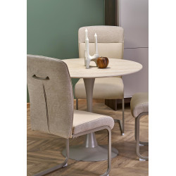 Okrągły stół TOLIA trawertyn/kaszmir