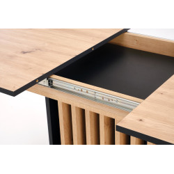 Rozkładany stół WILTONO dąb artisan/czarny