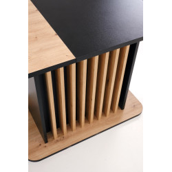 Rozkładany stół WILTONO dąb artisan/czarny