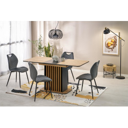 Rozkładany stół WILTONO dąb artisan/czarny