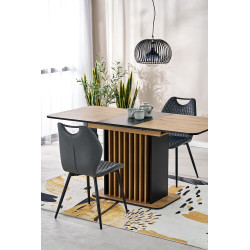 Rozkładany stół WILTONO dąb artisan/czarny