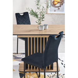 Rozkładany stół WILTONO dąb artisan/czarny