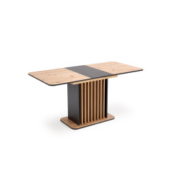 Rozkładany stół WILTONO dąb artisan/czarny