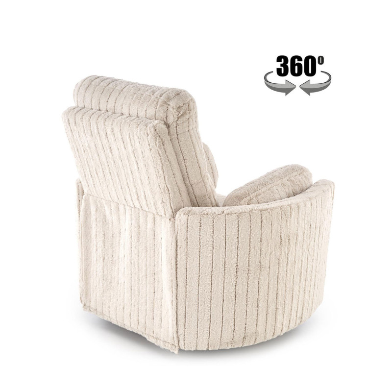 Fotel rozkładany elektrycznie PEGAX COMFORT BEIGE beżowy