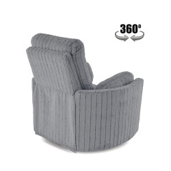 Fotel rozkładany elektrycznie PEGAX COMFORT GREY popielaty