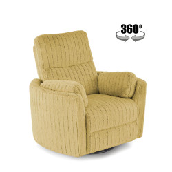 Fotel rozkładany elektrycznie PEGAX COMFORT MUSTARD musztardowy