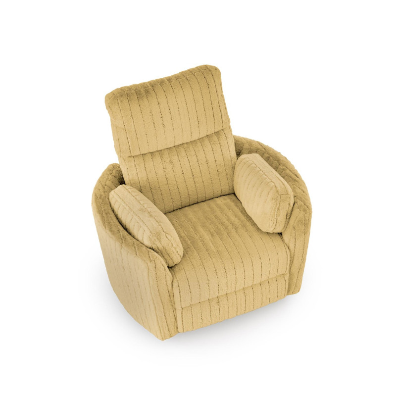 Fotel rozkładany elektrycznie PEGAX COMFORT MUSTARD musztardowy