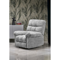 Fotel rozkładany elektrycznie AMORA COMFORT GREY popielaty
