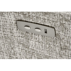 Fotel rozkładany elektrycznie AMORA COMFORT GREY popielaty