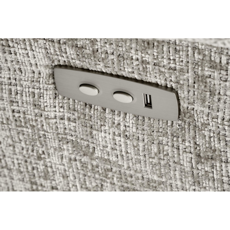 Fotel rozkładany elektrycznie AMORA COMFORT GREY popielaty