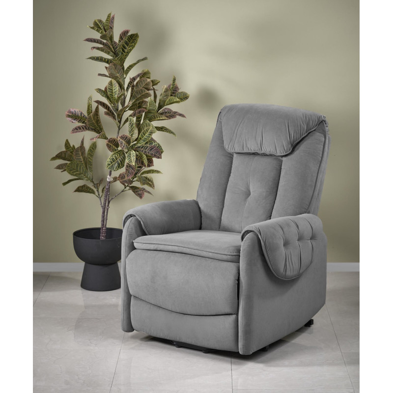 Fotel rozkładany elektrycznie HORTENIX COMFORT GREY popielaty #14