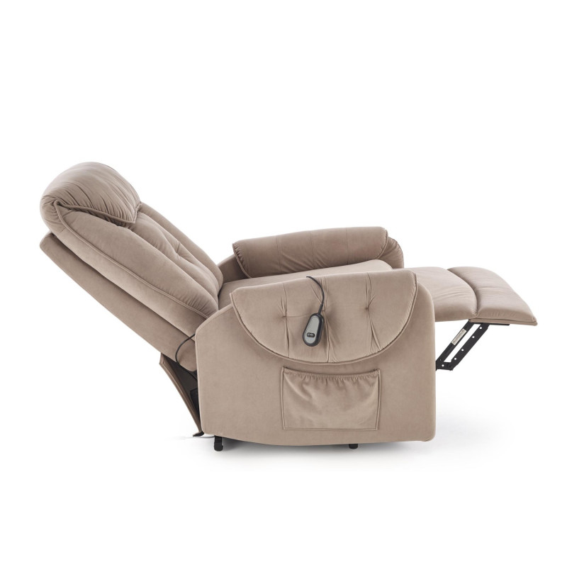 Fotel rozkładany elektrycznie HORTENIX COMFORT BEIGE beżowy