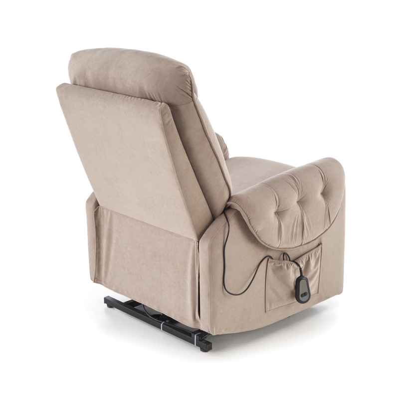 Fotel rozkładany elektrycznie HORTENIX COMFORT BEIGE beżowy