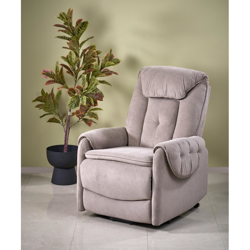 Fotel rozkładany elektrycznie HORTENIX COMFORT BEIGE beżowy