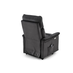 Fotel rozkładany elektrycznie SEMIX COMFORT BLACK czarny