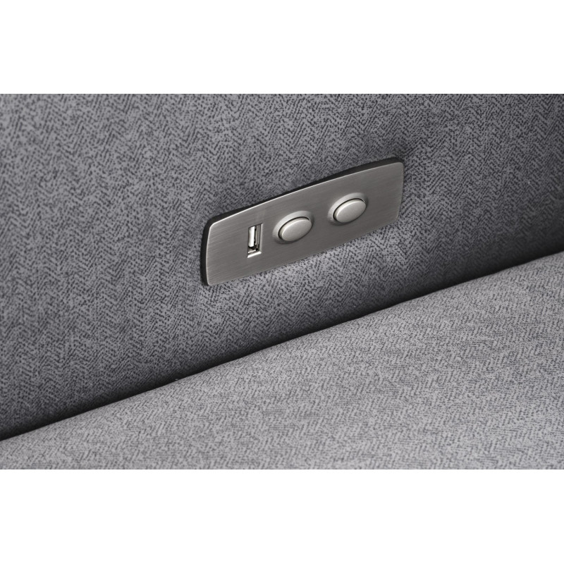 Fotel rozkładany elektrycznie GELAR COMFORT GREY popielaty