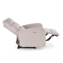 Fotel rozkładany elektrycznie CARINEX COMFORT LIGHT BEIGE jasny beżowy