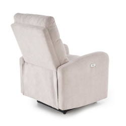 Fotel rozkładany elektrycznie CARINEX COMFORT LIGHT BEIGE jasny beżowy