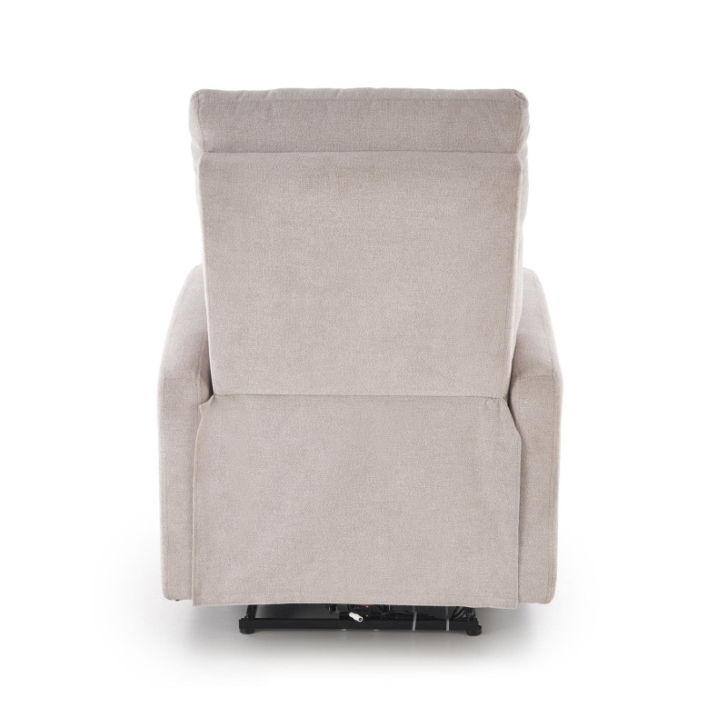 Fotel rozkładany elektrycznie CARINEX COMFORT LIGHT BEIGE jasny beżowy