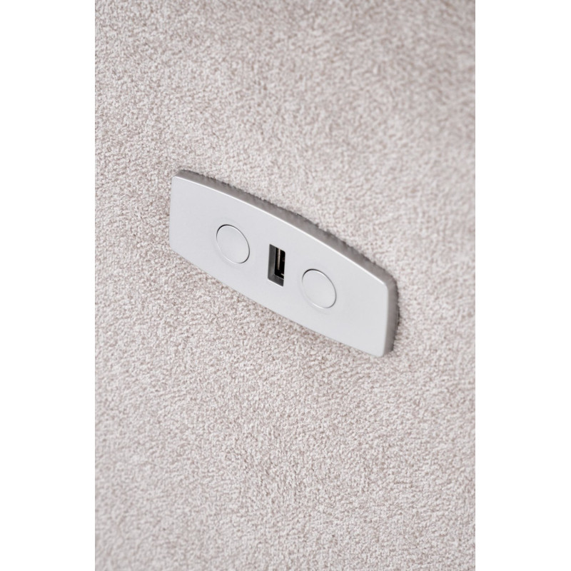 Fotel rozkładany elektrycznie CARINEX COMFORT LIGHT BEIGE jasny beżowy