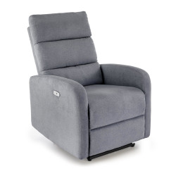 Fotel rozkładany elektrycznie CARINEX COMFORT GREY popielaty