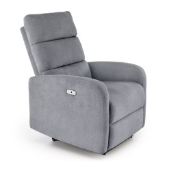 Fotel rozkładany elektrycznie CARINEX COMFORT GREY popielaty