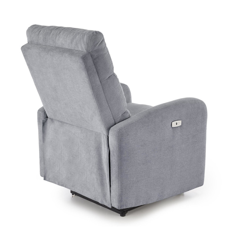 Fotel rozkładany elektrycznie CARINEX COMFORT GREY popielaty