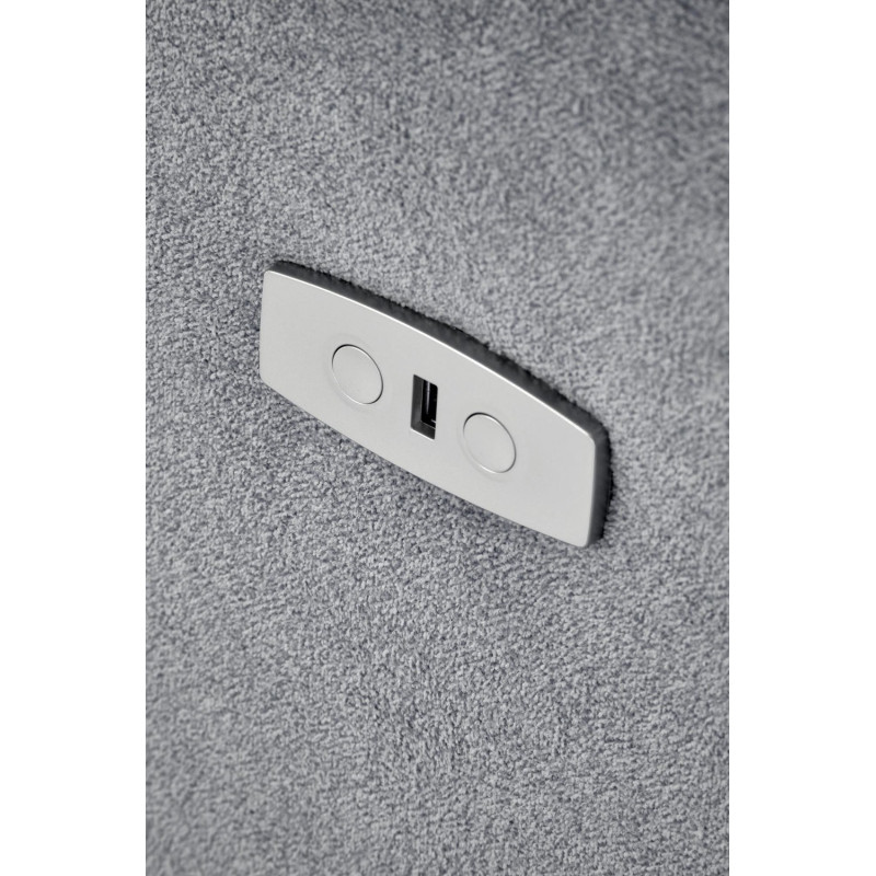 Fotel rozkładany elektrycznie CARINEX COMFORT GREY popielaty