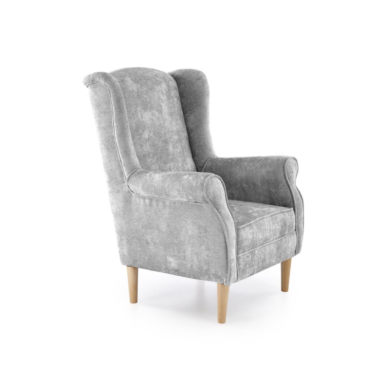 Fotel HERMEX CLASSIC GREY popielaty
