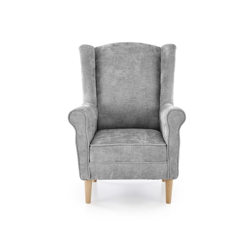 Fotel HERMEX CLASSIC GREY popielaty