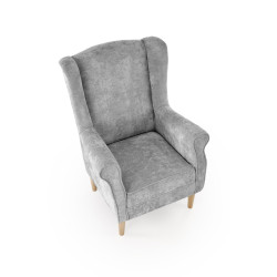 Fotel HERMEX CLASSIC GREY popielaty