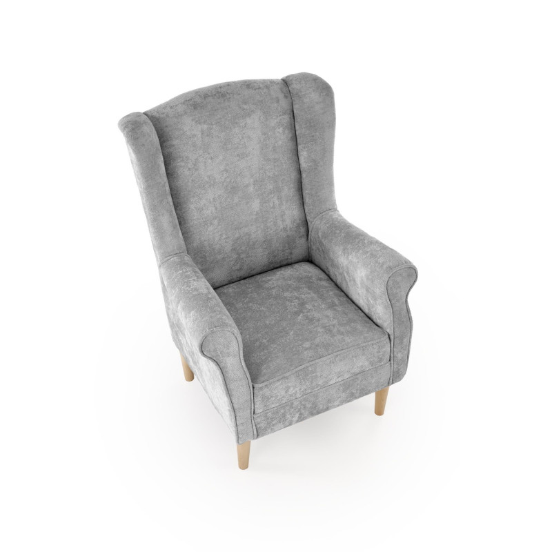 Fotel HERMEX CLASSIC GREY popielaty