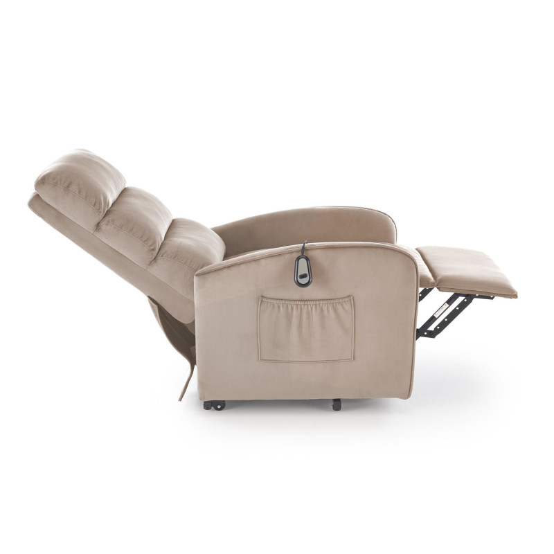 Fotel rozkładany elektrycznie MARONIX COMFORT BEIGE beżowy