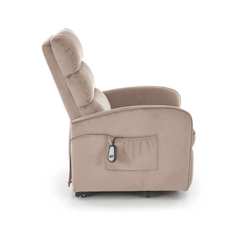 Fotel rozkładany elektrycznie MARONIX COMFORT BEIGE beżowy