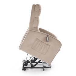 Fotel rozkładany elektrycznie MARONIX COMFORT BEIGE beżowy