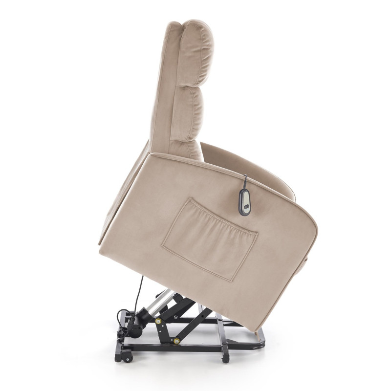 Fotel rozkładany elektrycznie MARONIX COMFORT BEIGE beżowy