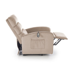 Fotel rozkładany elektrycznie MARONIX COMFORT BEIGE beżowy