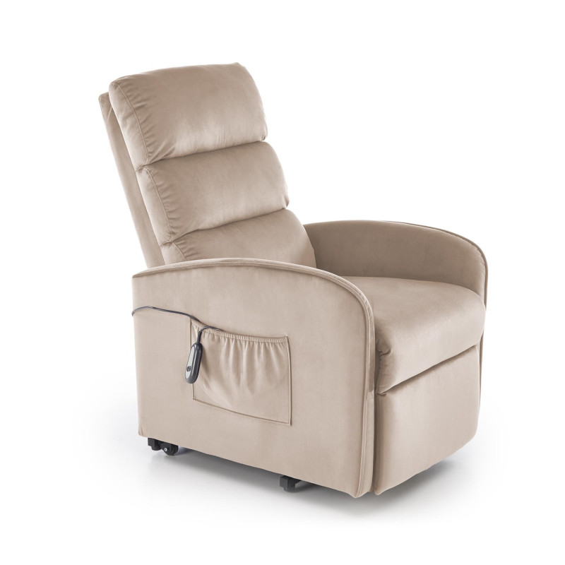 Fotel rozkładany elektrycznie MARONIX COMFORT BEIGE beżowy