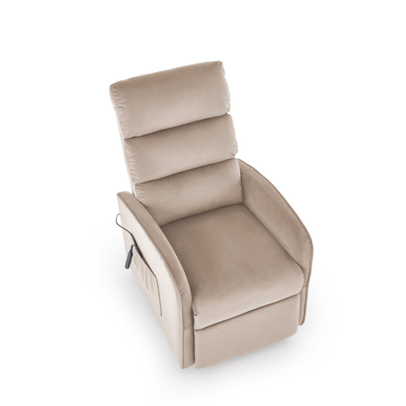 Fotel rozkładany elektrycznie MARONIX COMFORT BEIGE beżowy