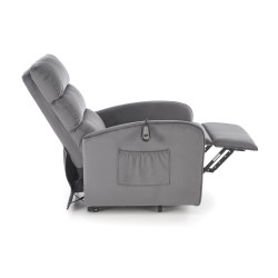 Fotel rozkładany elektrycznie MARONIX COMFORT GREY popielaty