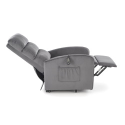 Fotel rozkładany elektrycznie MARONIX COMFORT GREY popielaty