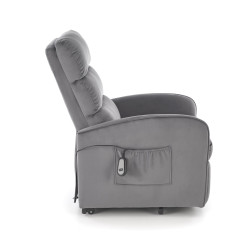 Fotel rozkładany elektrycznie MARONIX COMFORT GREY popielaty