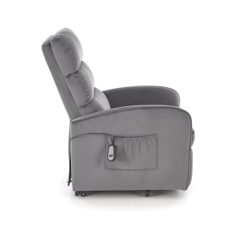 Fotel rozkładany elektrycznie MARONIX COMFORT GREY popielaty