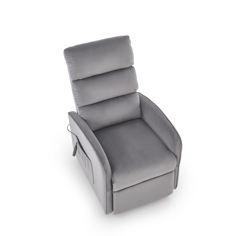 Fotel rozkładany elektrycznie MARONIX COMFORT GREY popielaty