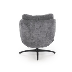 Fotel wypoczynkowy PESTOX MODERN GREY popielaty (z podnóżkiem)