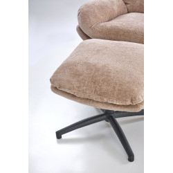 Fotel wypoczynkowy PESTOX MODERN BEIGE beżowy (z podnóżkiem)