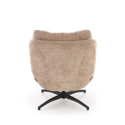 Fotel wypoczynkowy PESTOX MODERN BEIGE beżowy (z podnóżkiem)